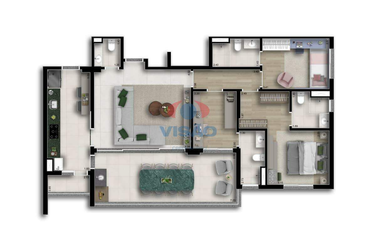 Apartamento à venda no Jardim Cidade Jardim: 