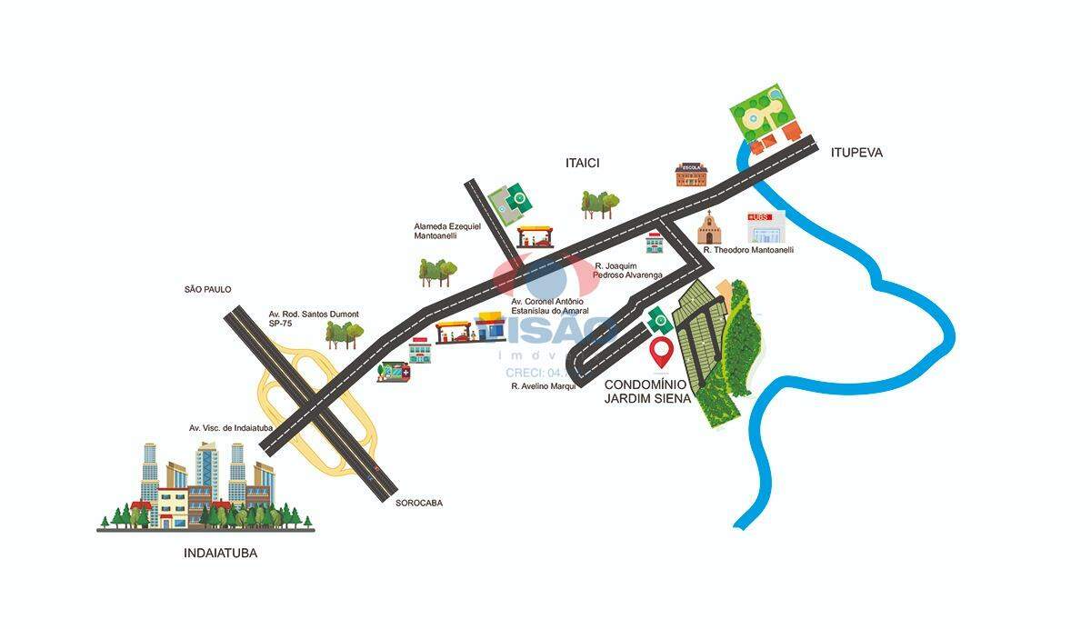 Terreno em condomínio à venda no Itaici: 