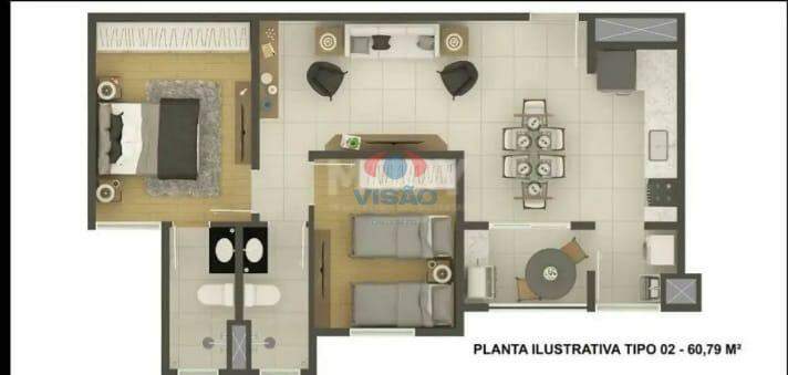 Apartamento à venda no Jardim Santiago: 
