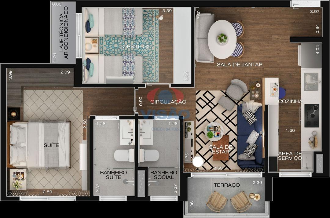 Apartamento à venda no Cidade Nova II: 