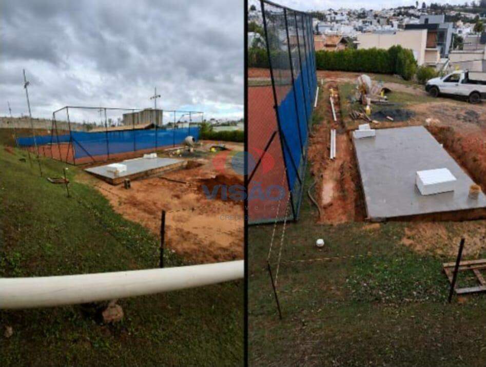 Terreno em condomínio à venda no Jardim Reserva Bom Viver de Indaiatuba: implantação de caixa de retenção de aguas pluviais 