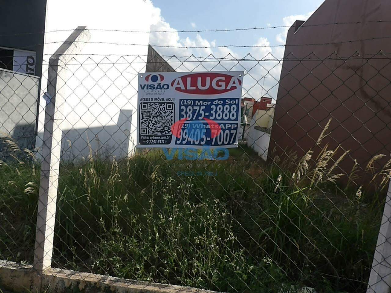 Terreno para aluguel no Jardim Colonial: 