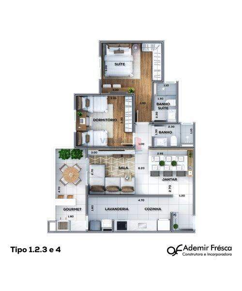 Apartamento à venda no Jardim das Nações: 