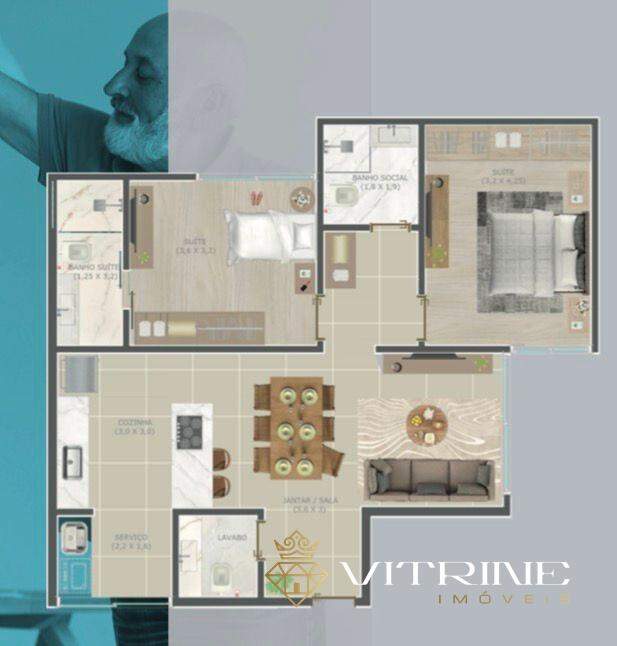 Apartamento à venda no Centro : 