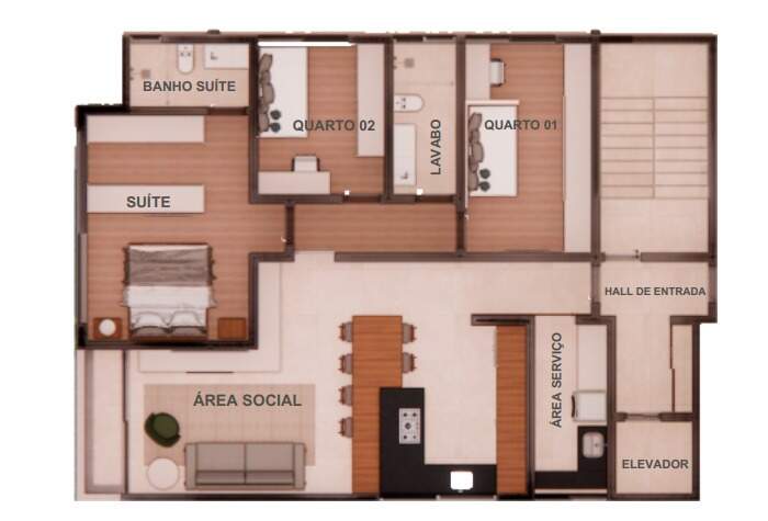 APARTAMENTO à venda no TROPICAL: 