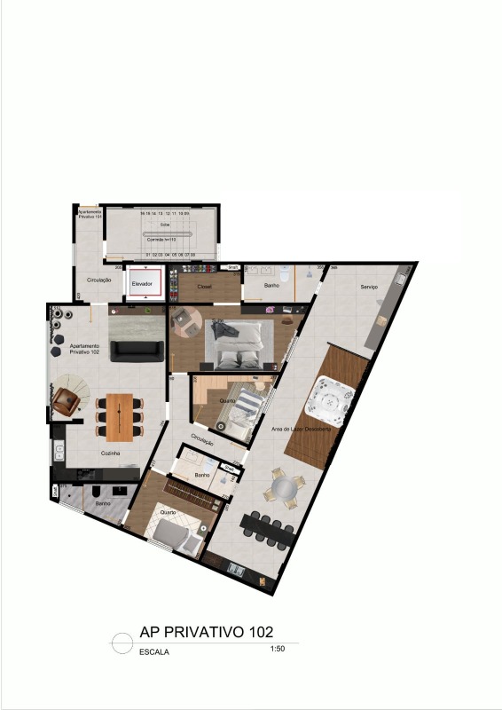 APARTAMENTO COM AREA à venda no CERQUEIRA LIMA: 