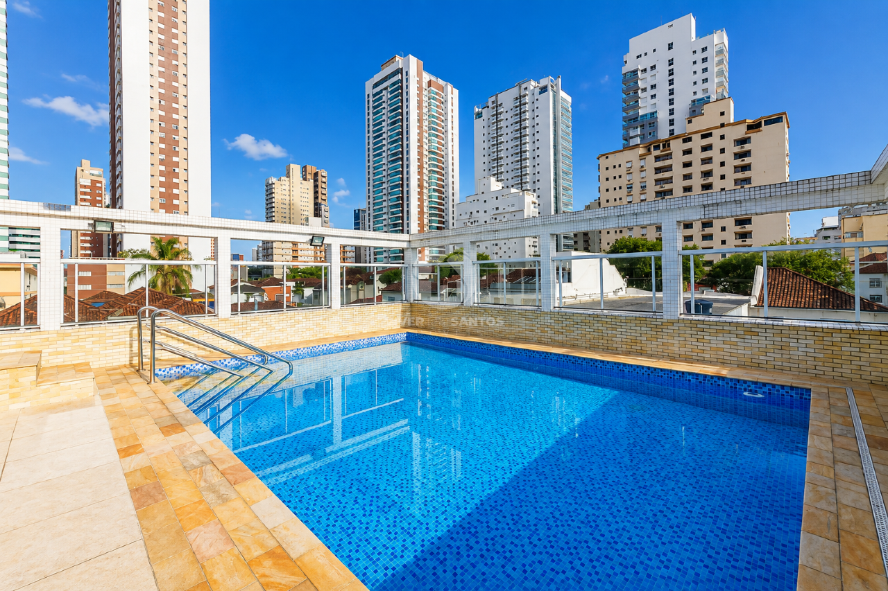 Apartamento incrível em localização privilegiada, a apenas três quadras da praia, 3 quartos sendo 1 suíte e lazer completo em Pompéia, Santos — foto 27