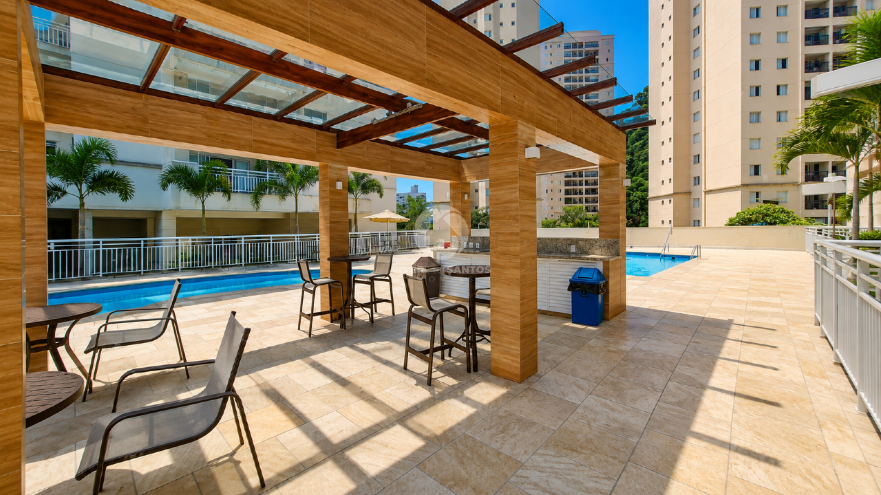 Apartamento 3 Dormitórios, Varanda Gourmet, 2 Vagas e Lazer Completo no Marapé – Santos/SP em Marapé, Santos — foto 25