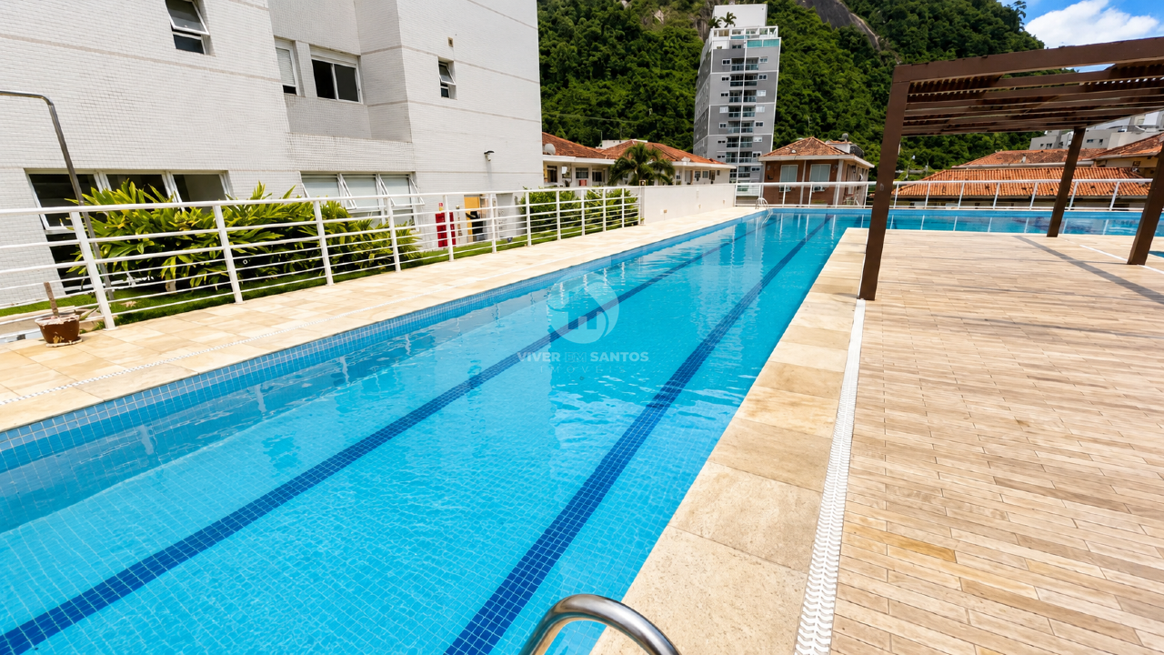 Lindo apartamento com 4 quartos e 2 vagas de garagem - PORTEIRA FECHADA em Marapé, Santos — foto 32