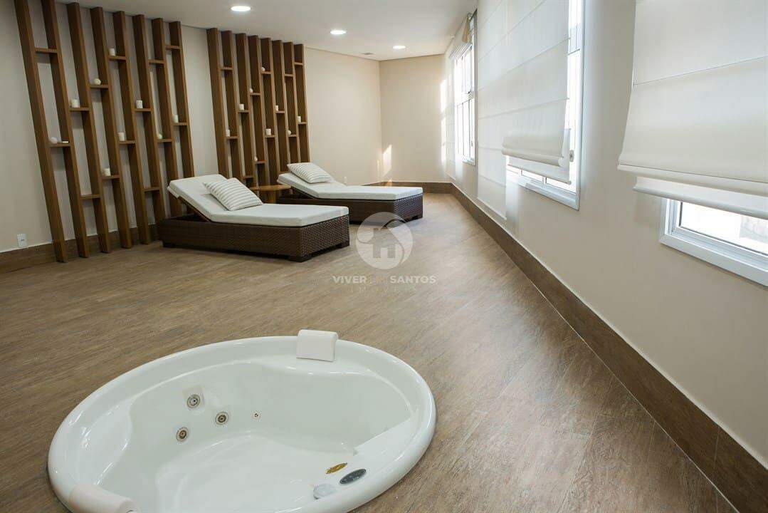 apartamento com lazer completo 2 quartos 1 suite 1 vaga SANTOS SP em Marapé, Santos — foto 25