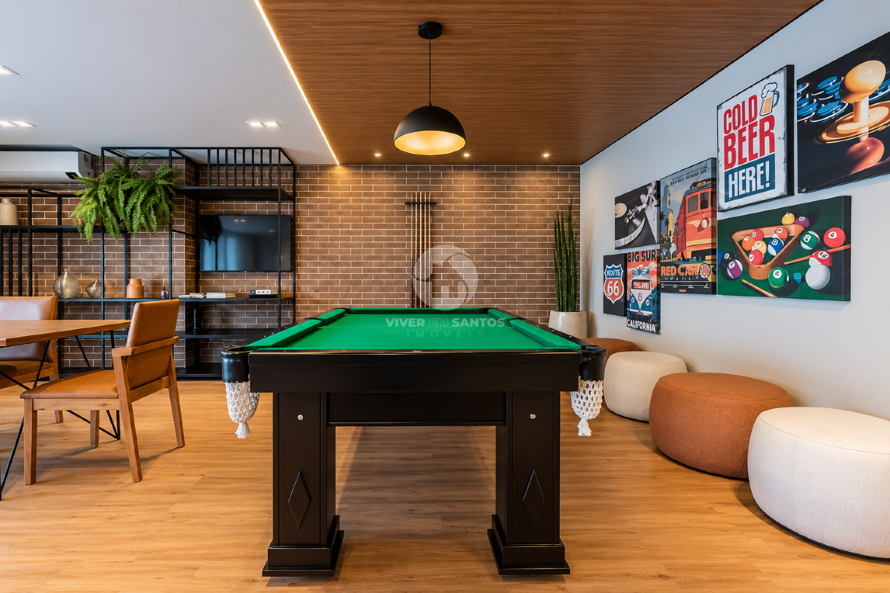 Apartamento Mobiliado, 2 Dormitórios, Suíte, Varanda e Lazer Completo no Boqueirão – Santos/SP em Boqueirão, Santos — foto 35