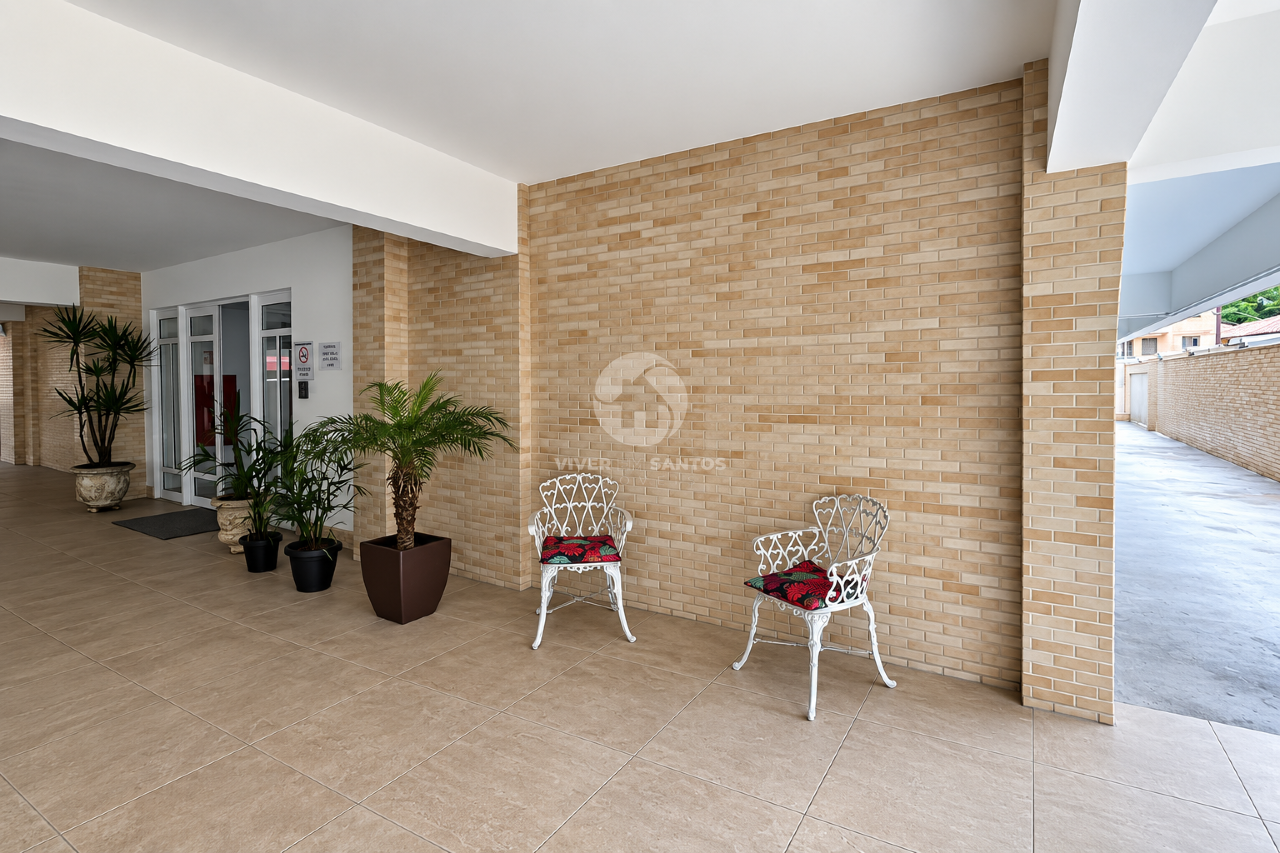 Apartamento com 1 dormitório, varanda e lazer completo no José Menino – Santos em José Menino, Santos — foto 14