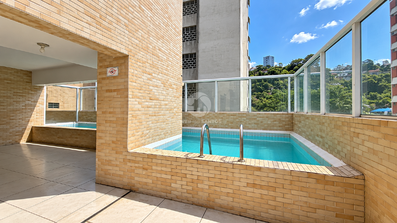 Apartamento com 1 dormitório, varanda e lazer completo no José Menino – Santos em José Menino, Santos — foto 8