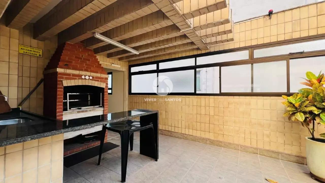 Apartamento Porteira Fechada com 4 quartos vista mar no Embaré em Santos em Embaré, Santos — foto 33