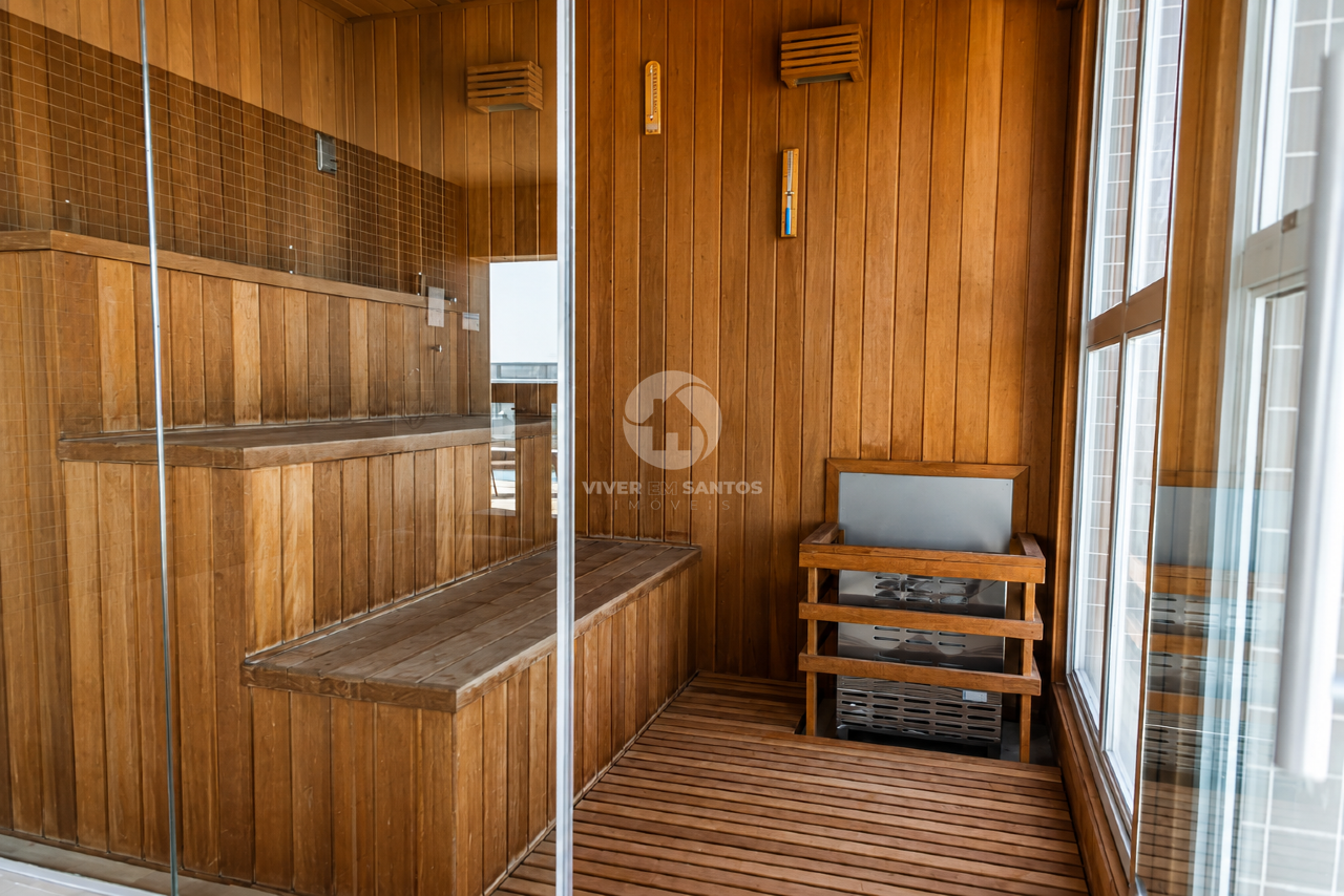 Apartamento 2 Dormitórios, Suíte, Vista Mar, 2 Vagas e Lazer a 50 Metros da Praia do Boqueirão – Santos/SP em Boqueirão, Santos — foto 35