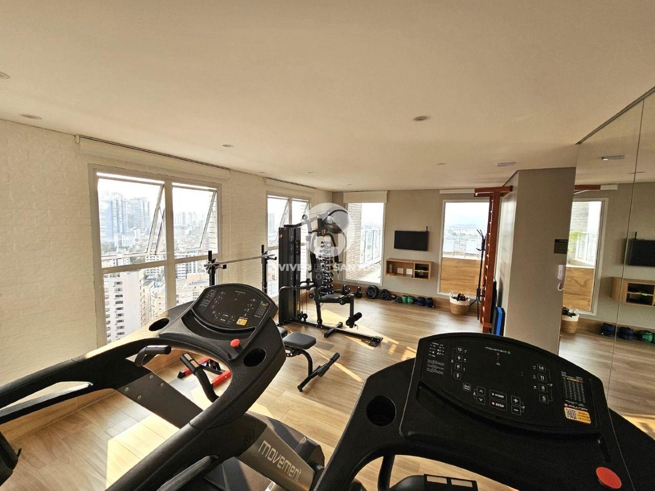 Apartamento com varanda e vista na Ponta da Praia em Ponta da Praia, Santos — foto 42