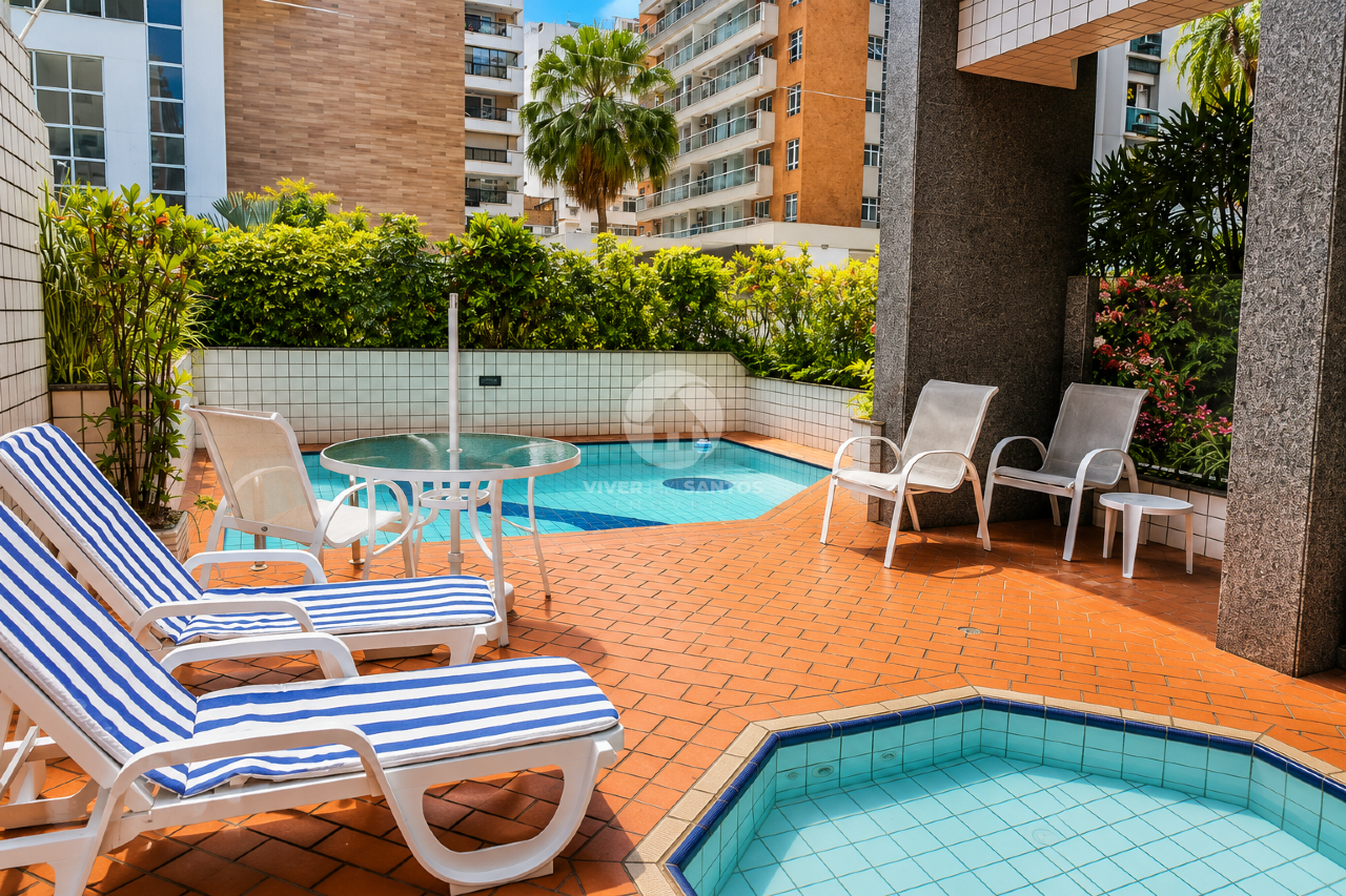 Apartamento 3 Suítes, 2 Vagas, Varanda e Lazer Completo no Gonzaga - Santos SP em Gonzaga, Santos — foto 25