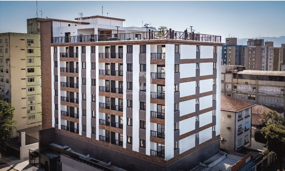 Apartamento com 1 quarto sendo 1 suíte na Aparecida em Santos em Embaré, Santos — foto 20