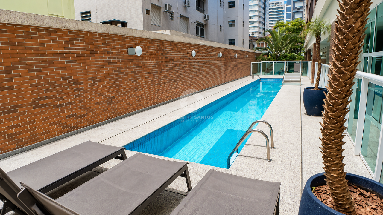 Cobertura/Flat na Pompeia Santos Vista Mar em Gonzaga, Santos — foto 23