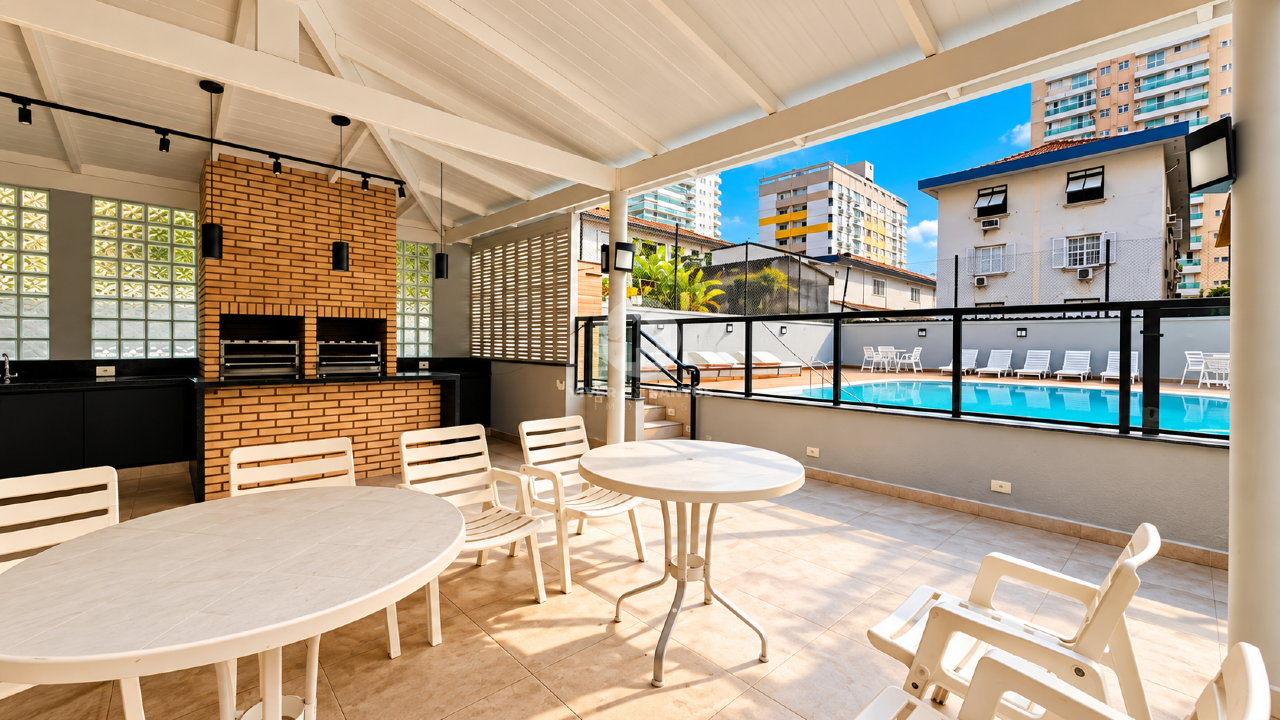 Apartamento 3 Dormitórios, 2 Vagas e Vista Livre na Pompéia - Santos SP em Pompéia, Santos — foto 26