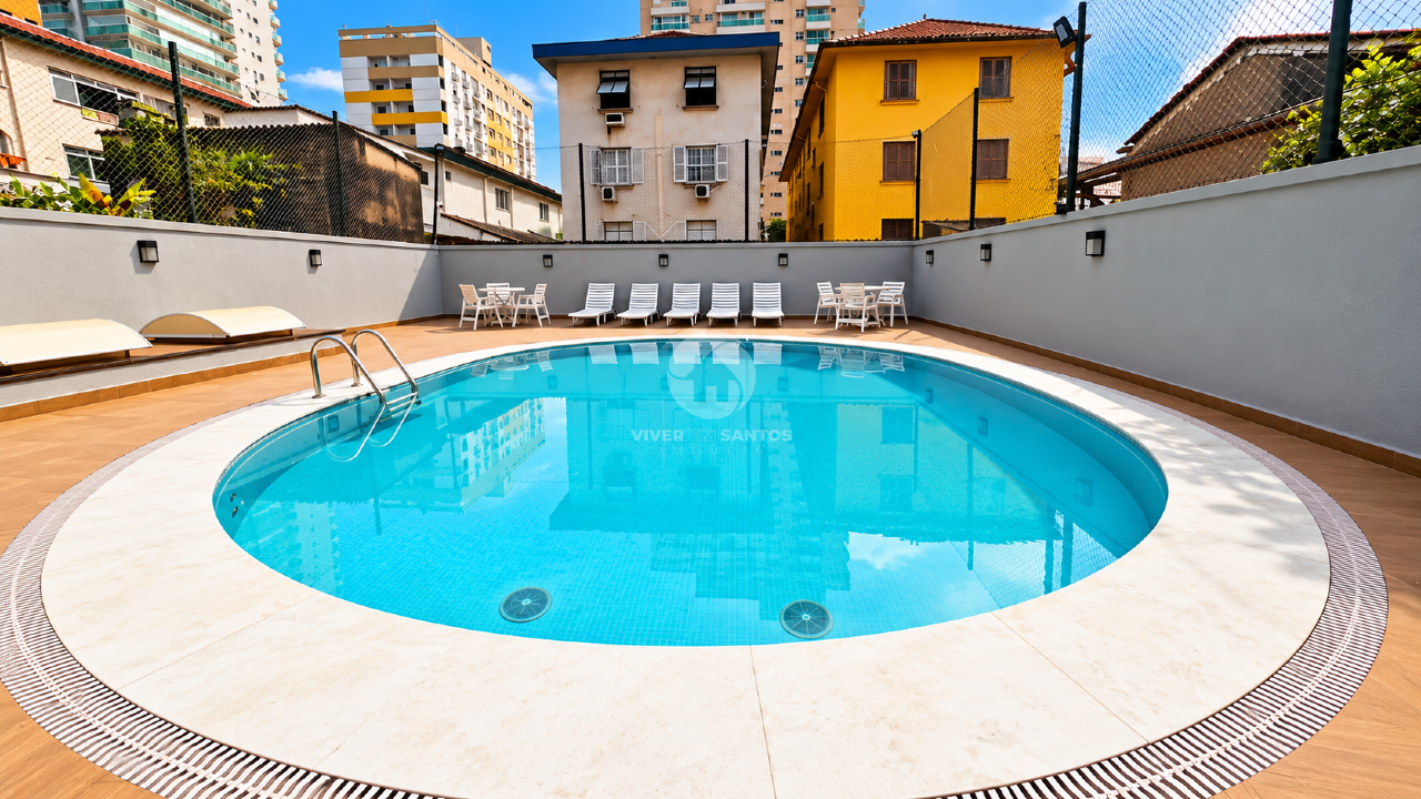 Apartamento 3 Dormitórios, 2 Vagas e Vista Livre na Pompéia - Santos SP em Pompéia, Santos — foto 25