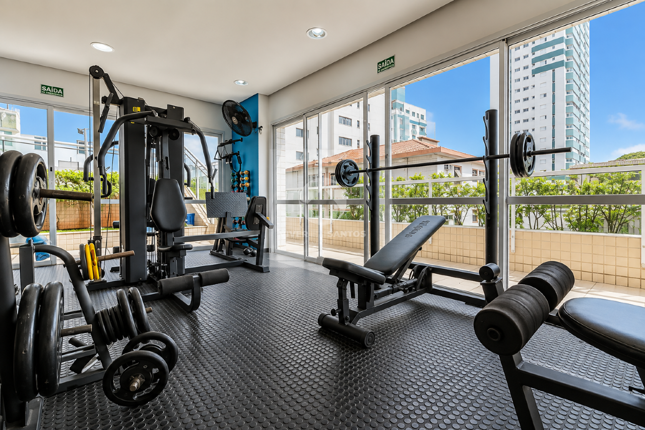 Apartamento mobiliado de 3 quartos, 1 suite, com varanda gourmet na Ponta da Praia. em Ponta da Praia, Santos — foto 30