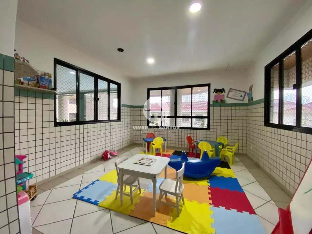 Apartamento 3 quartos, dependência, duas vagas demarcadas e lazer no Embaré em Embaré, Santos — foto 29
