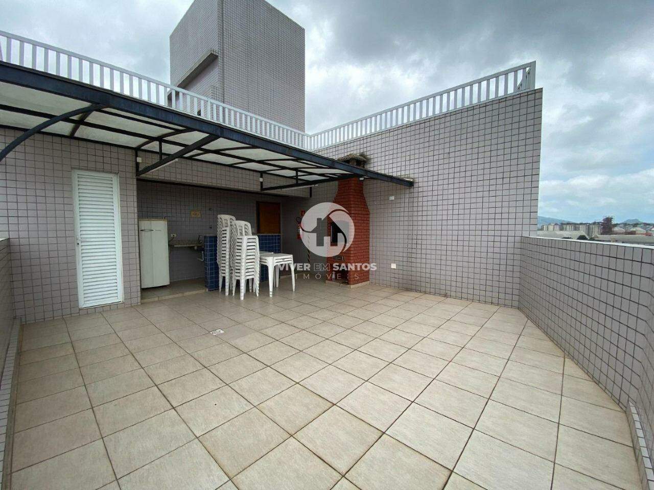 Apartamento 2 Dormitórios, Sacada, Piscina e Vaga Demarcada na Aparecida – Santos/SP em Aparecida, Santos — foto 22