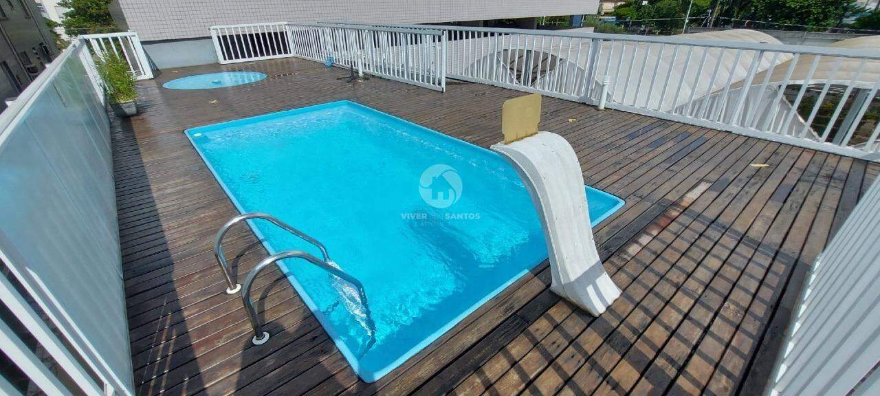 Apartamento 2 Dormitórios, Sacada, Piscina e Vaga Demarcada na Aparecida – Santos/SP em Aparecida, Santos — foto 14