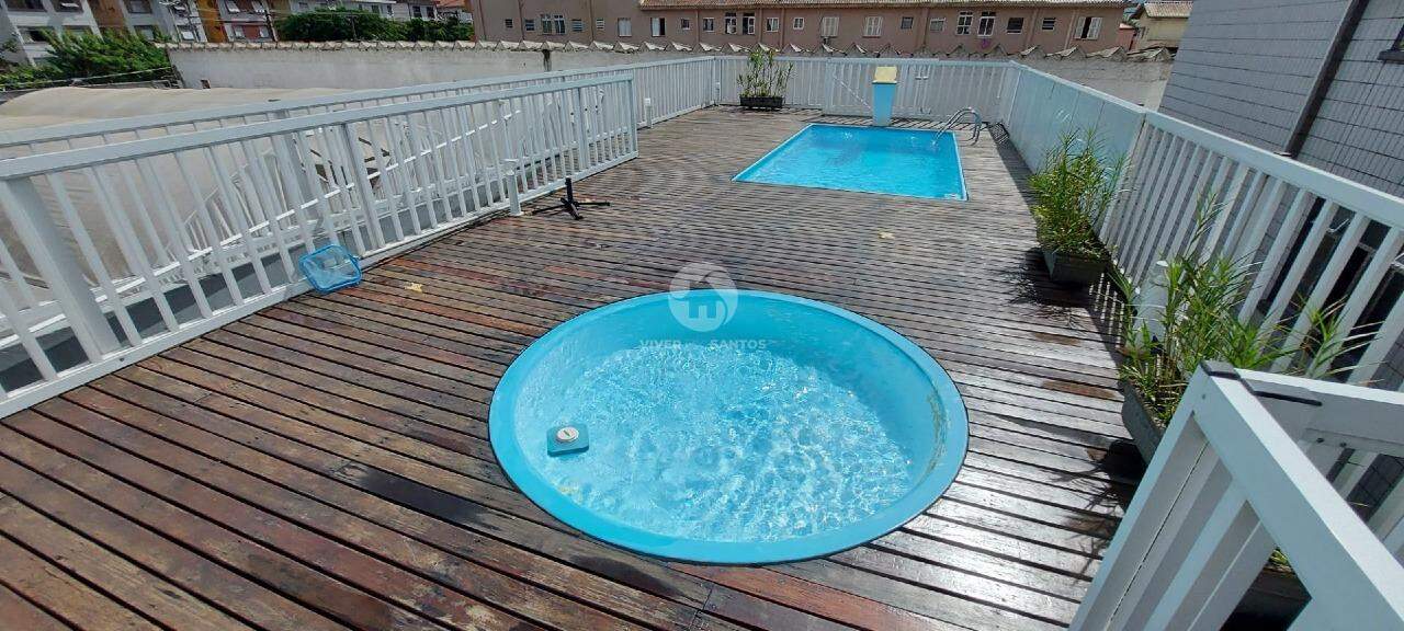 Apartamento 2 Dormitórios, Sacada, Piscina e Vaga Demarcada na Aparecida – Santos/SP em Aparecida, Santos — foto 15