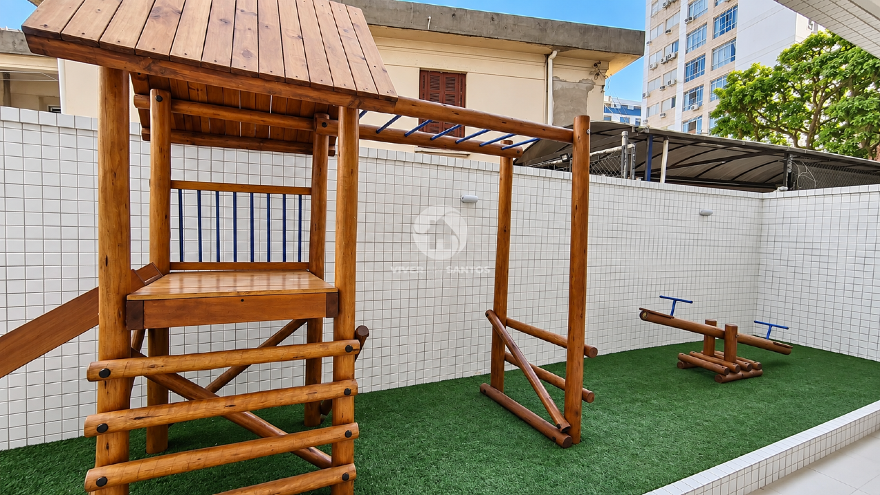 Apartamento seminovo com 2 dormitórios, suíte, sacada e lazer no Marapé – Santos em Marapé, Santos — foto 18