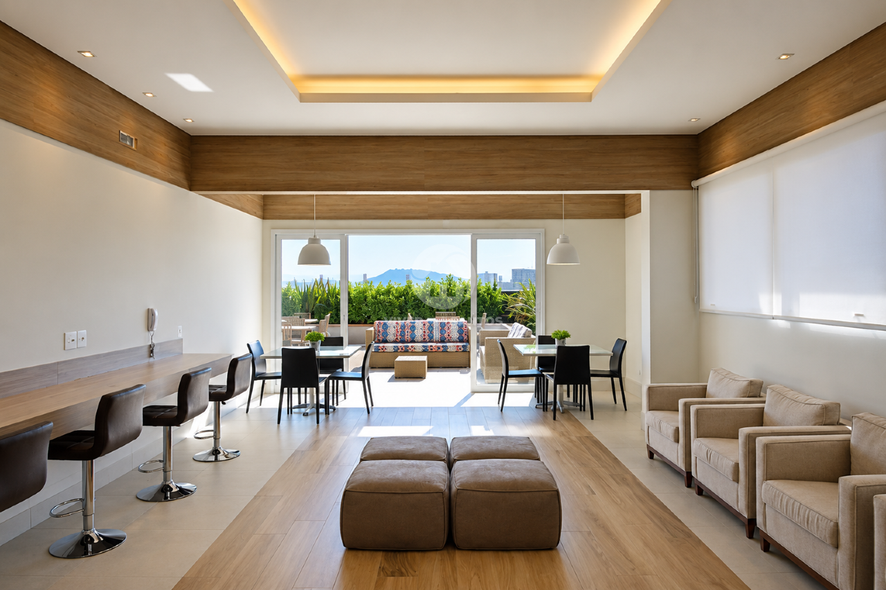 Apartamento com Vista Mar e Lazer Completo com 2 quartos no Gonzaga em Gonzaga, Santos — foto 19