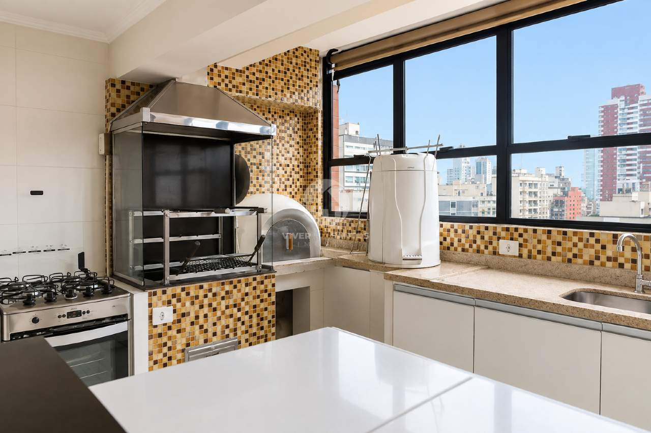 Apartamento Porteira Fechada, 3 Dormitórios, Vista para o Mar e Garagem no Boqueirão – Santos/SP em Boqueirão, Santos — foto 30
