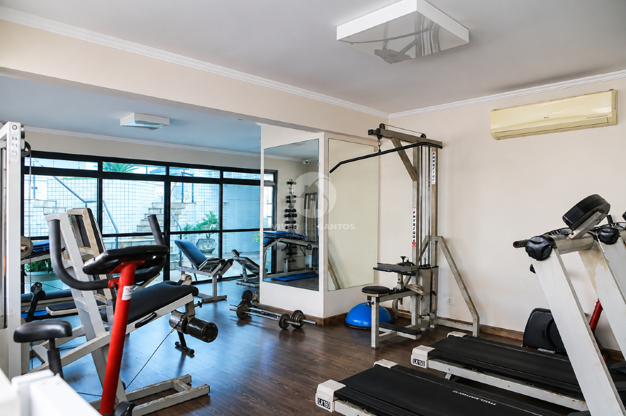 Apartamento Porteira Fechada, 3 Dormitórios, Vista para o Mar e Garagem no Boqueirão – Santos/SP em Boqueirão, Santos — foto 25