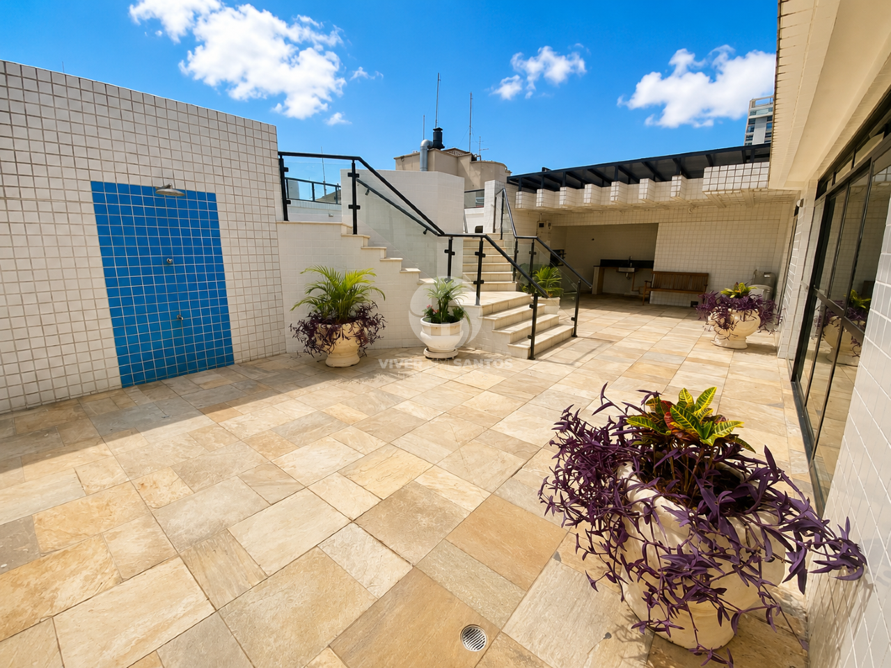 Apartamento Porteira Fechada, 3 Dormitórios, Vista para o Mar e Garagem no Boqueirão – Santos/SP em Boqueirão, Santos — foto 23