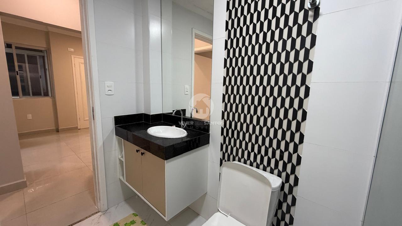 Apartamento Reformado, 2 Dormitórios, Cozinha Planejada e Próximo à Praia no Gonzaga – Santos/SP em Gonzaga, Santos — foto 21