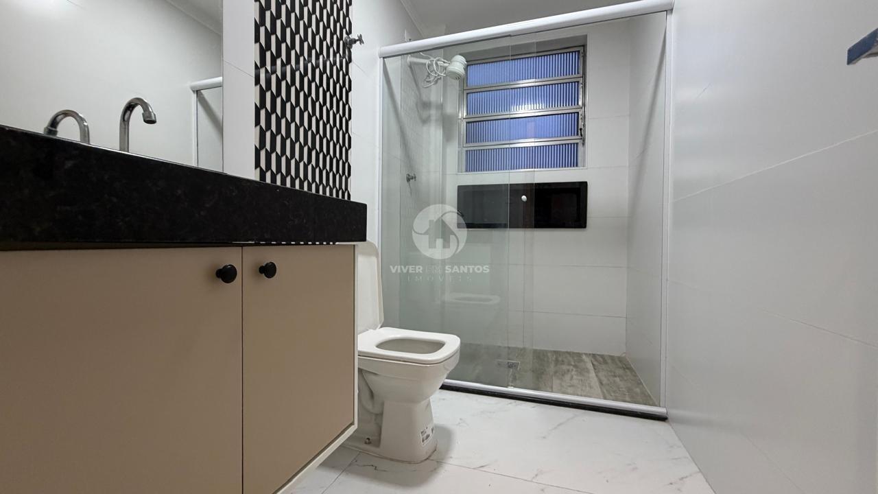 Apartamento Reformado, 2 Dormitórios, Cozinha Planejada e Próximo à Praia no Gonzaga – Santos/SP em Gonzaga, Santos — foto 22