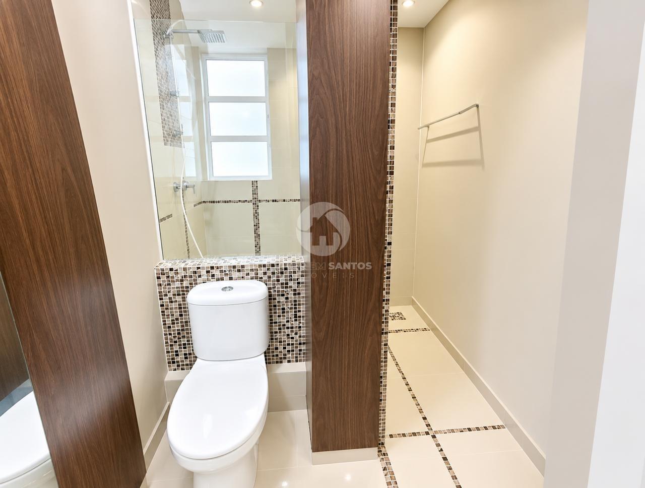 Apartamento de Frente, 2 Dormitórios, Sacada e a 1 Quadra da Praia no Boqueirão – Santos/SP em Boqueirão, Santos — foto 10