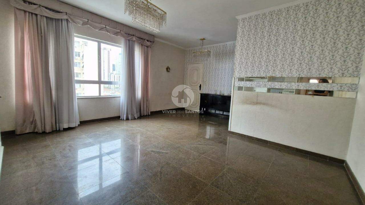 Apartamento com 3 dormitórios à venda, com dependencia revertida 140 m² por R$ 750.000,00 - Pompéia - Santos/SP em Pompéia, Santos — foto 2