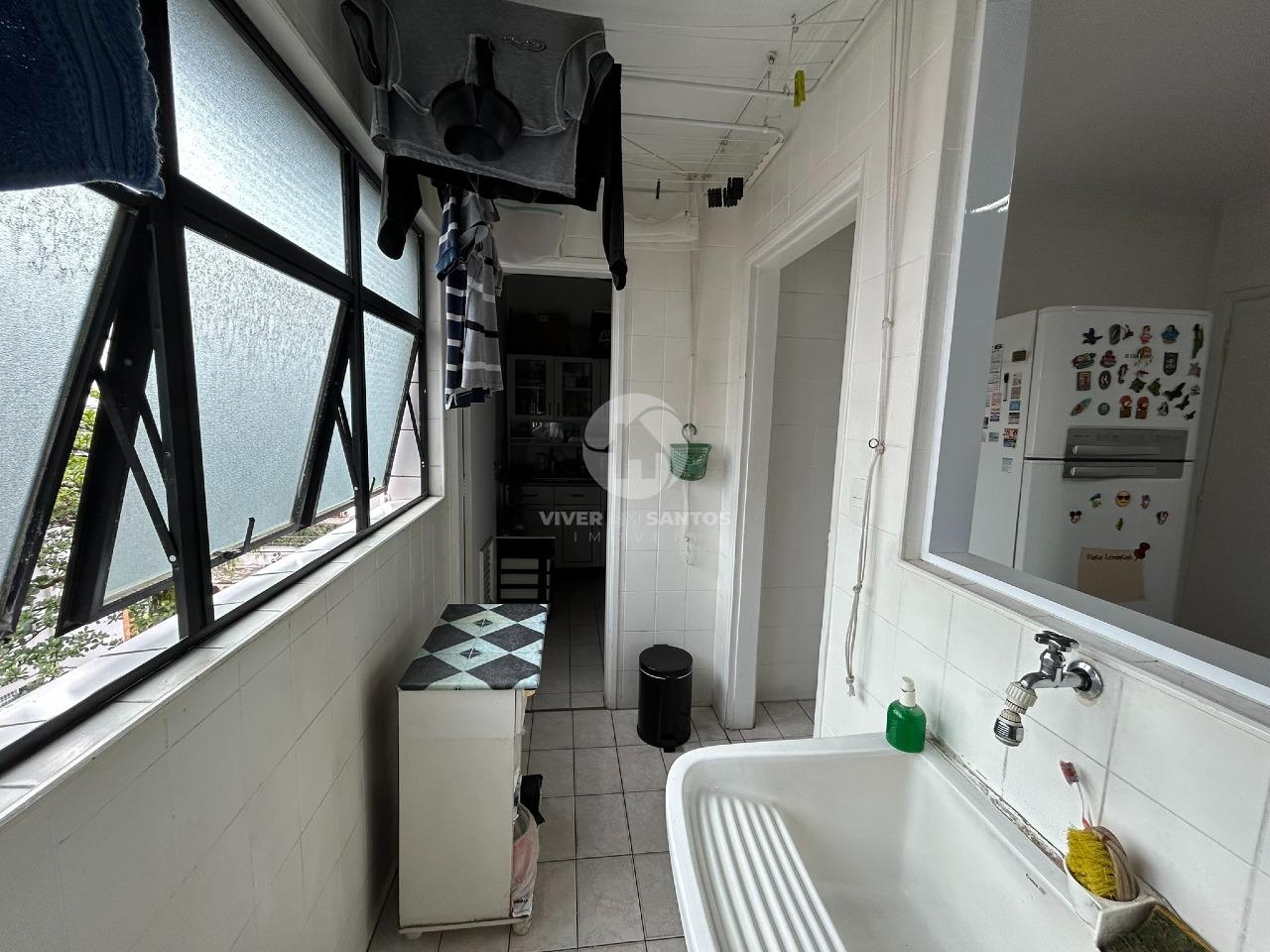 Apartamento 3 Dormitórios, Suíte, Sala para 3 Ambientes e Vaga Demarcada no Marapé – Santos/SP em Marapé, Santos — foto 24