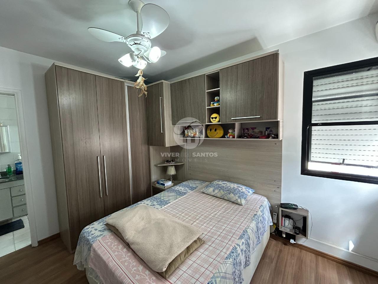 Apartamento 3 Dormitórios, Suíte, Sala para 3 Ambientes e Vaga Demarcada no Marapé – Santos/SP em Marapé, Santos — foto 12