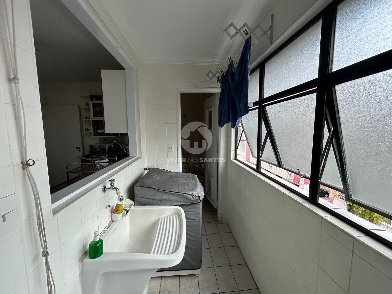 Apartamento 3 Dormitórios, Suíte, Sala para 3 Ambientes e Vaga Demarcada no Marapé – Santos/SP em Marapé, Santos — foto 25
