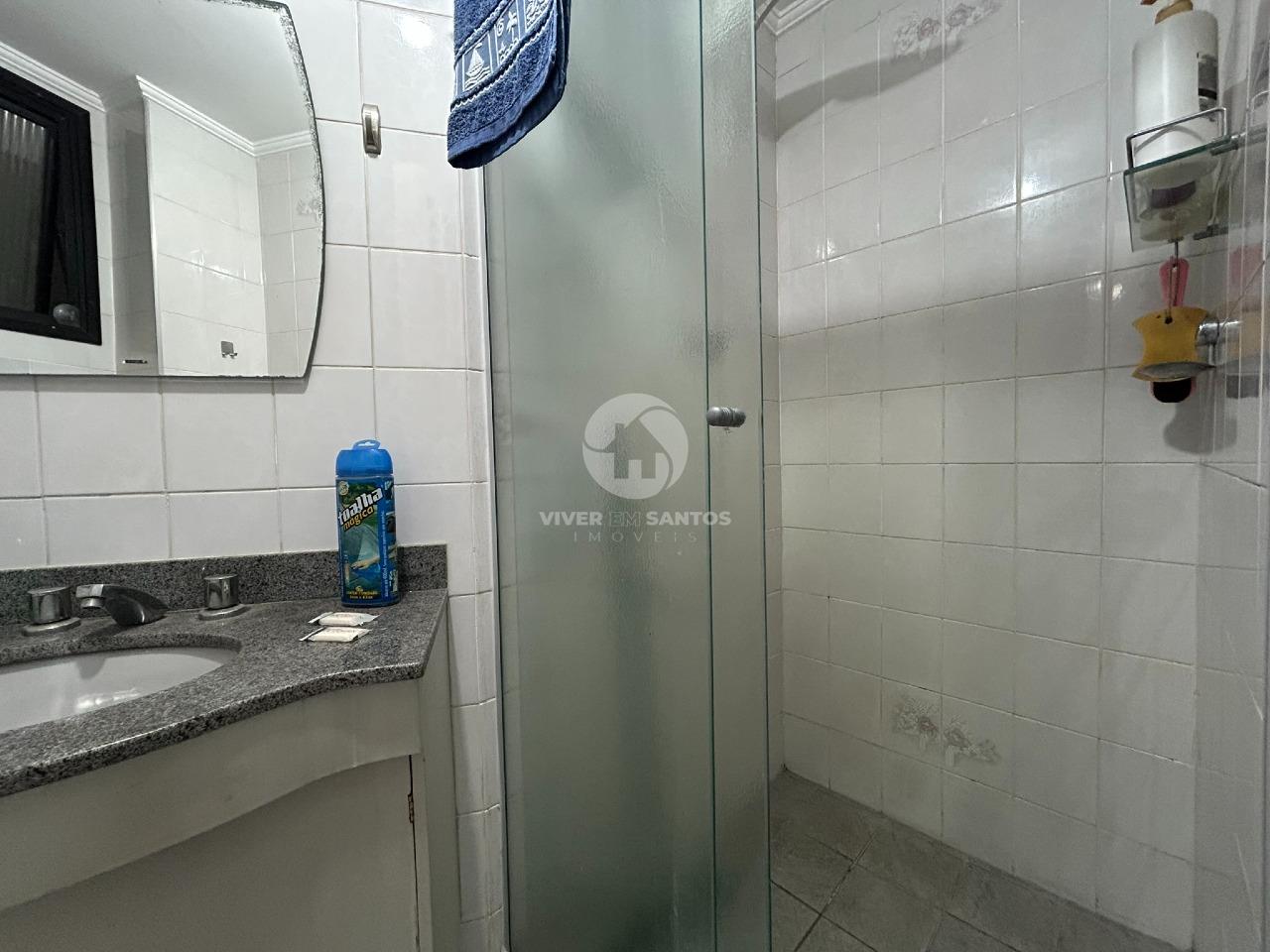 Apartamento 3 Dormitórios, Suíte, Sala para 3 Ambientes e Vaga Demarcada no Marapé – Santos/SP em Marapé, Santos — foto 23