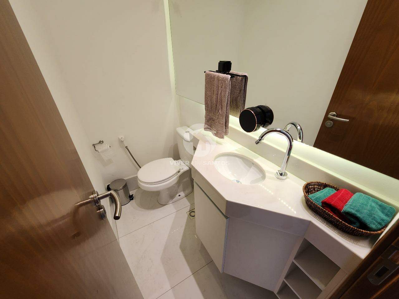 Apartamento Pompéia Vista Mar com Lazer em Pompéia, Santos — foto 7