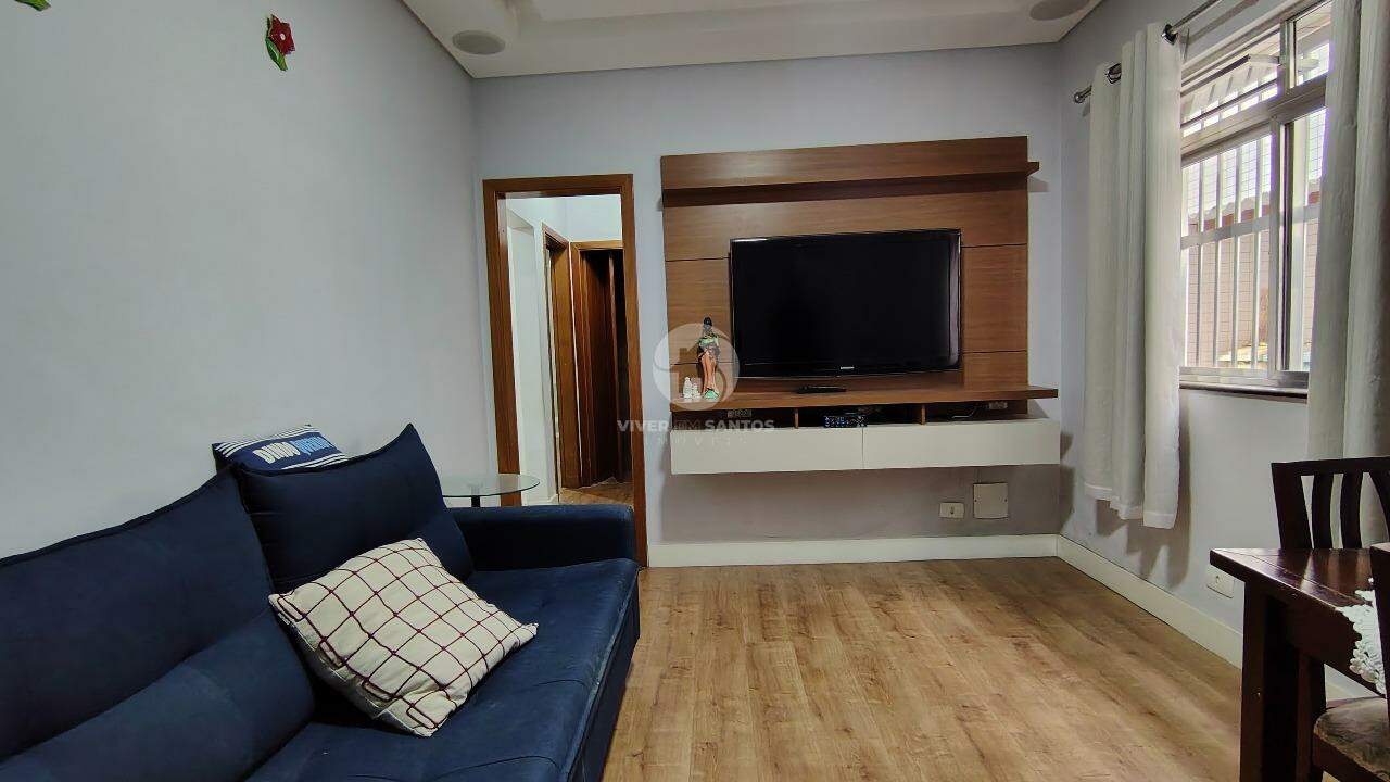 Apartamento Térreo 2 Dormitórios, 1 Vaga Coletiva e Totalmente Reformado na Encruzilhada - Santos SP em Encruzilhada, Santos — foto 2
