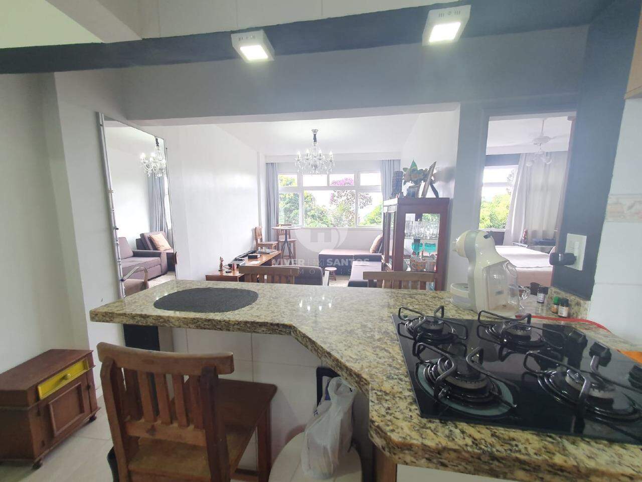 Apartamento reformado com bela vista na Ilha Porchat - São Vicente/SP em Ilha Porchat, São Vicente — foto 4
