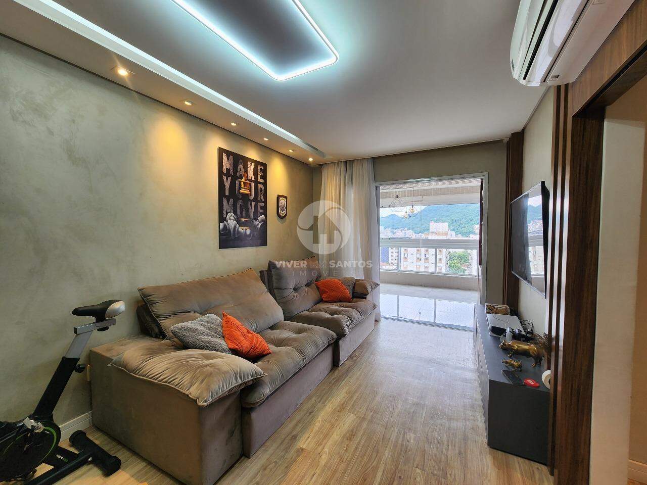 Apartamento dois dormitórios com varanda gourmet em Vila Belmiro, Santos — foto 4