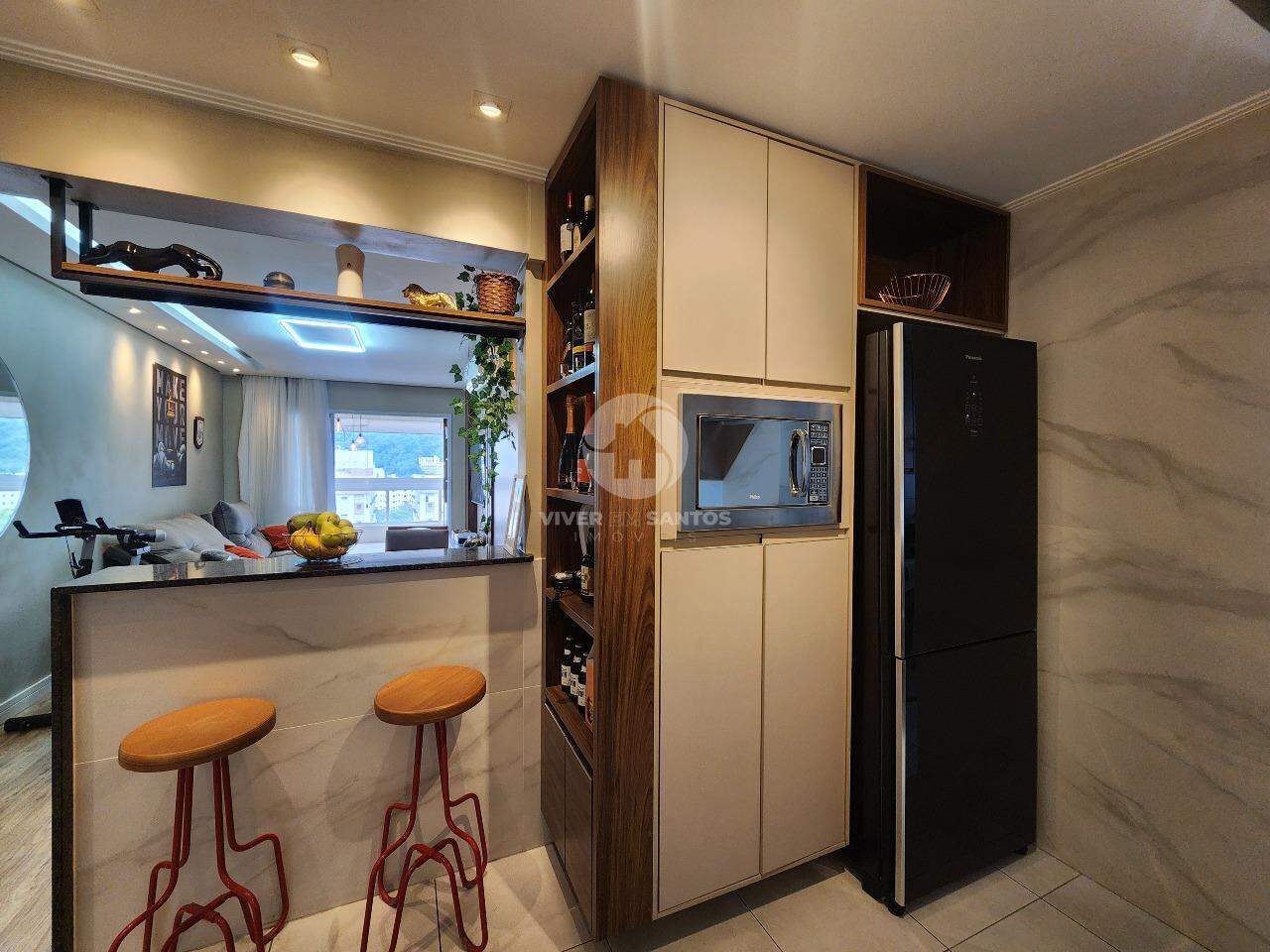 Apartamento dois dormitórios com varanda gourmet em Vila Belmiro, Santos — foto 13