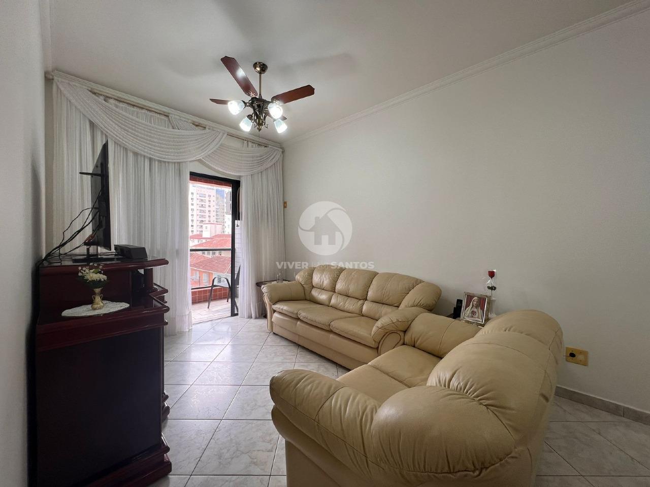 Apartamento com 3 quartos na quadra da praia no Boqueirão em Santos em Boqueirão, Santos — foto 4