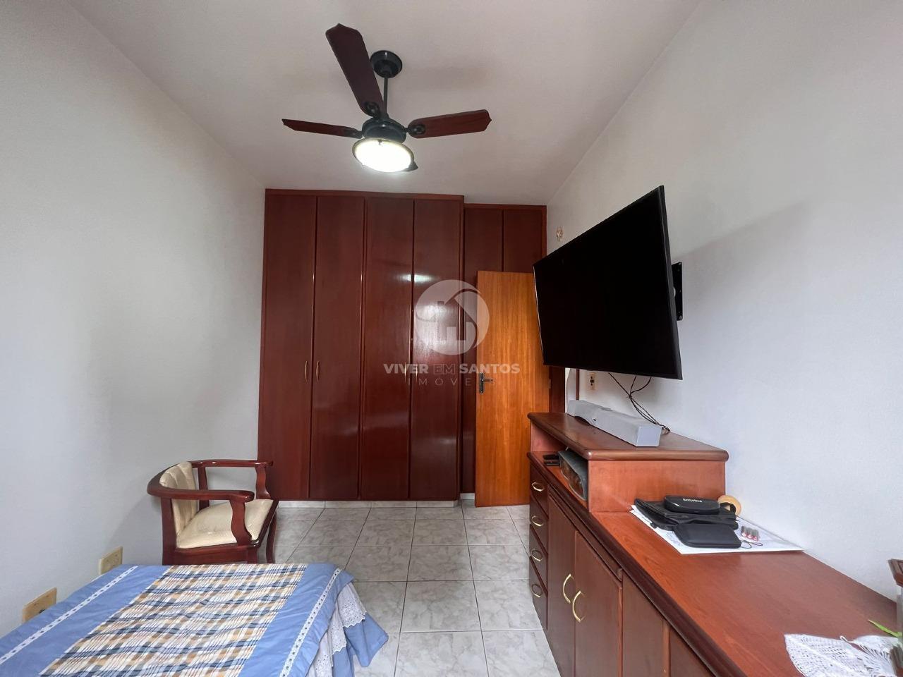 Apartamento com 3 quartos na quadra da praia no Boqueirão em Santos em Boqueirão, Santos — foto 12